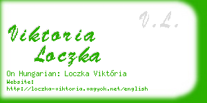 viktoria loczka business card