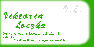 viktoria loczka business card